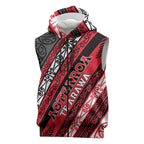 Personalised Aotearoa Te Arawa Sleeveless Zip Hoodie New Zealand Maori Tribal Fern Pattern