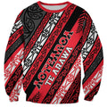 Personalised Aotearoa Te Arawa Sweatshirt New Zealand Maori Tribal Fern Pattern