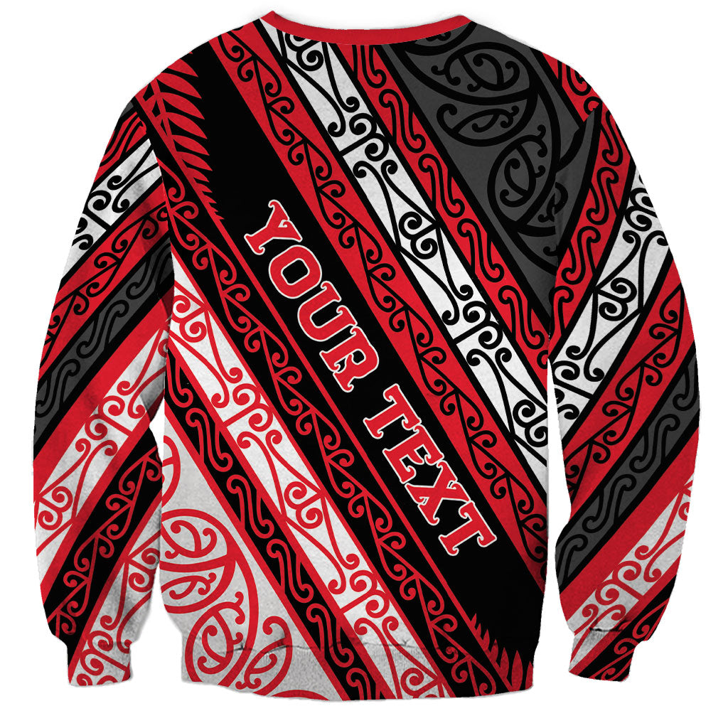 Personalised Aotearoa Te Arawa Sweatshirt New Zealand Maori Tribal Fern Pattern