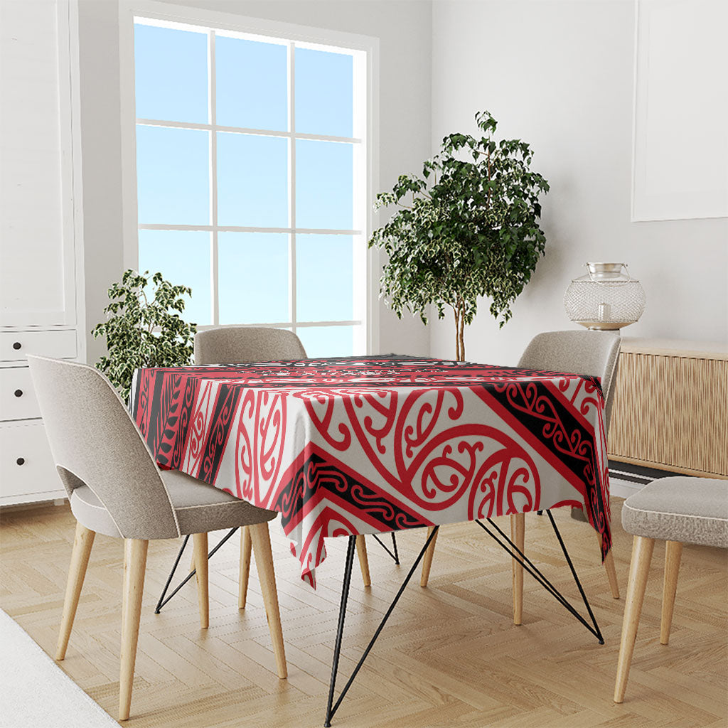 Aotearoa Te Arawa Tablecloth New Zealand Maori Tribal Fern Pattern