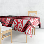 Aotearoa Te Arawa Tablecloth New Zealand Maori Tribal Fern Pattern