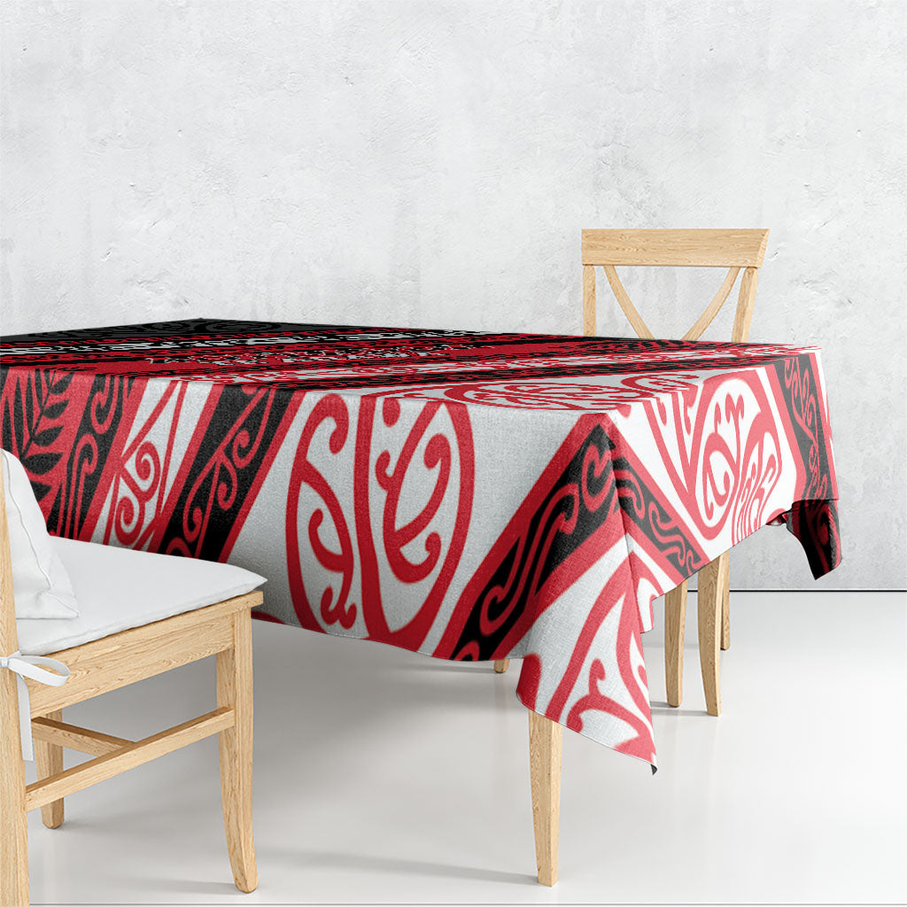 Aotearoa Te Arawa Tablecloth New Zealand Maori Tribal Fern Pattern