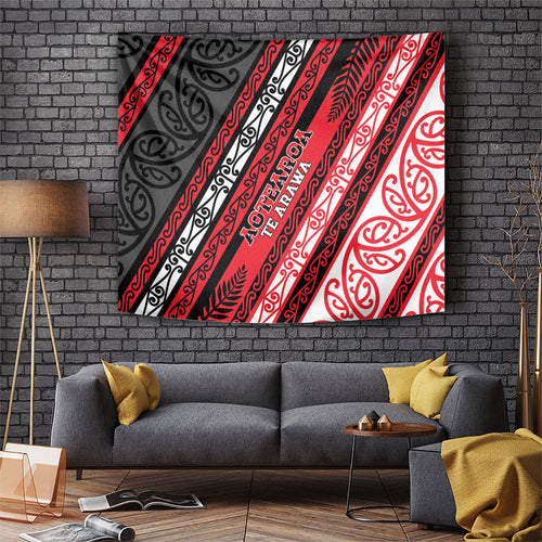 Aotearoa Te Arawa Tapestry New Zealand Maori Tribal Fern Pattern