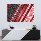 Aotearoa Te Arawa Tapestry New Zealand Maori Tribal Fern Pattern