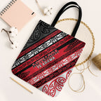 Aotearoa Te Arawa Tote Bag New Zealand Maori Tribal Fern Pattern