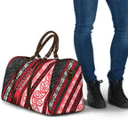 Aotearoa Te Arawa Travel Bag New Zealand Maori Tribal Fern Pattern