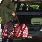 Aotearoa Te Arawa Travel Bag New Zealand Maori Tribal Fern Pattern
