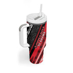 Personalised Aotearoa Te Arawa Tumbler With Handle New Zealand Maori Tribal Fern Pattern