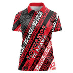 Personalised Aotearoa Te Arawa Women Polo Shirt New Zealand Maori Tribal Fern Pattern