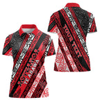 Personalised Aotearoa Te Arawa Women Polo Shirt New Zealand Maori Tribal Fern Pattern