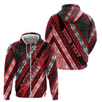 Personalised Aotearoa Te Arawa Zip Hoodie New Zealand Maori Tribal Fern Pattern