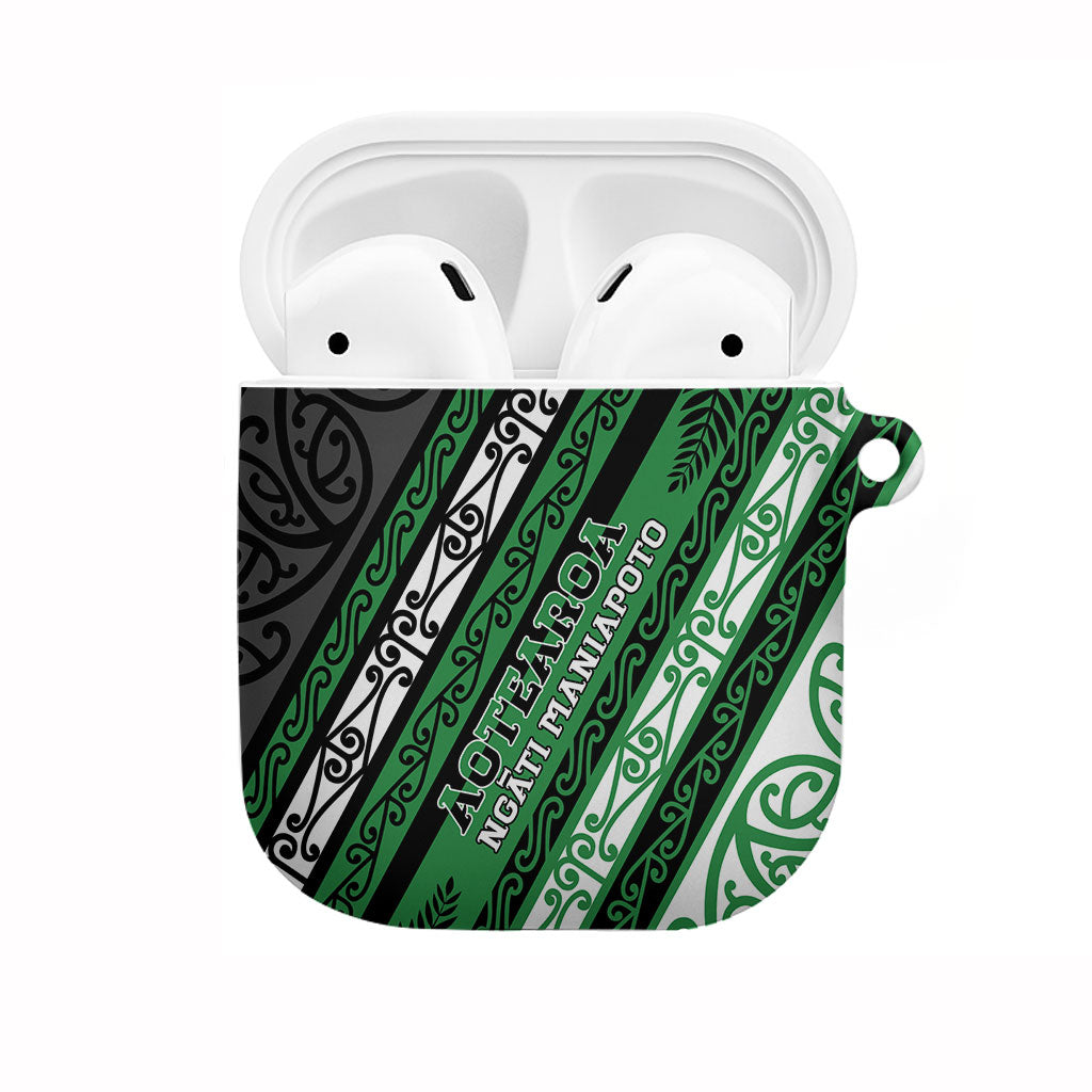 Aotearoa Ngati Maniapoto AirPods Case New Zealand Maori Tribal Fern Pattern