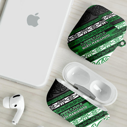 Aotearoa Ngati Maniapoto AirPods Case New Zealand Maori Tribal Fern Pattern