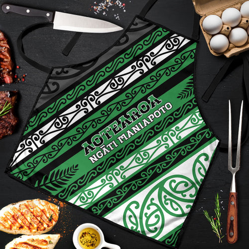 Aotearoa Ngati Maniapoto Apron New Zealand Maori Tribal Fern Pattern