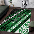 Aotearoa Ngati Maniapoto Area Rug New Zealand Maori Tribal Fern Pattern