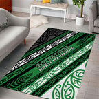 Aotearoa Ngati Maniapoto Area Rug New Zealand Maori Tribal Fern Pattern