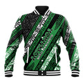 Personalised Aotearoa Ngati Maniapoto Baseball Jacket New Zealand Maori Tribal Fern Pattern
