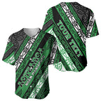 Personalised Aotearoa Ngati Maniapoto Baseball Jersey New Zealand Maori Tribal Fern Pattern