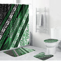 Aotearoa Ngati Maniapoto Bathroom Set New Zealand Maori Tribal Fern Pattern