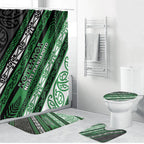 Aotearoa Ngati Maniapoto Bathroom Set New Zealand Maori Tribal Fern Pattern