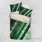 Aotearoa Ngati Maniapoto Bedding Set New Zealand Maori Tribal Fern Pattern