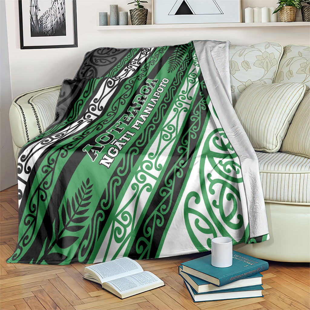 Aotearoa Ngati Maniapoto Blanket New Zealand Maori Tribal Fern Pattern