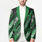 Personalised Aotearoa Ngati Maniapoto Blazer New Zealand Maori Tribal Fern Pattern