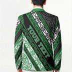 Personalised Aotearoa Ngati Maniapoto Blazer New Zealand Maori Tribal Fern Pattern