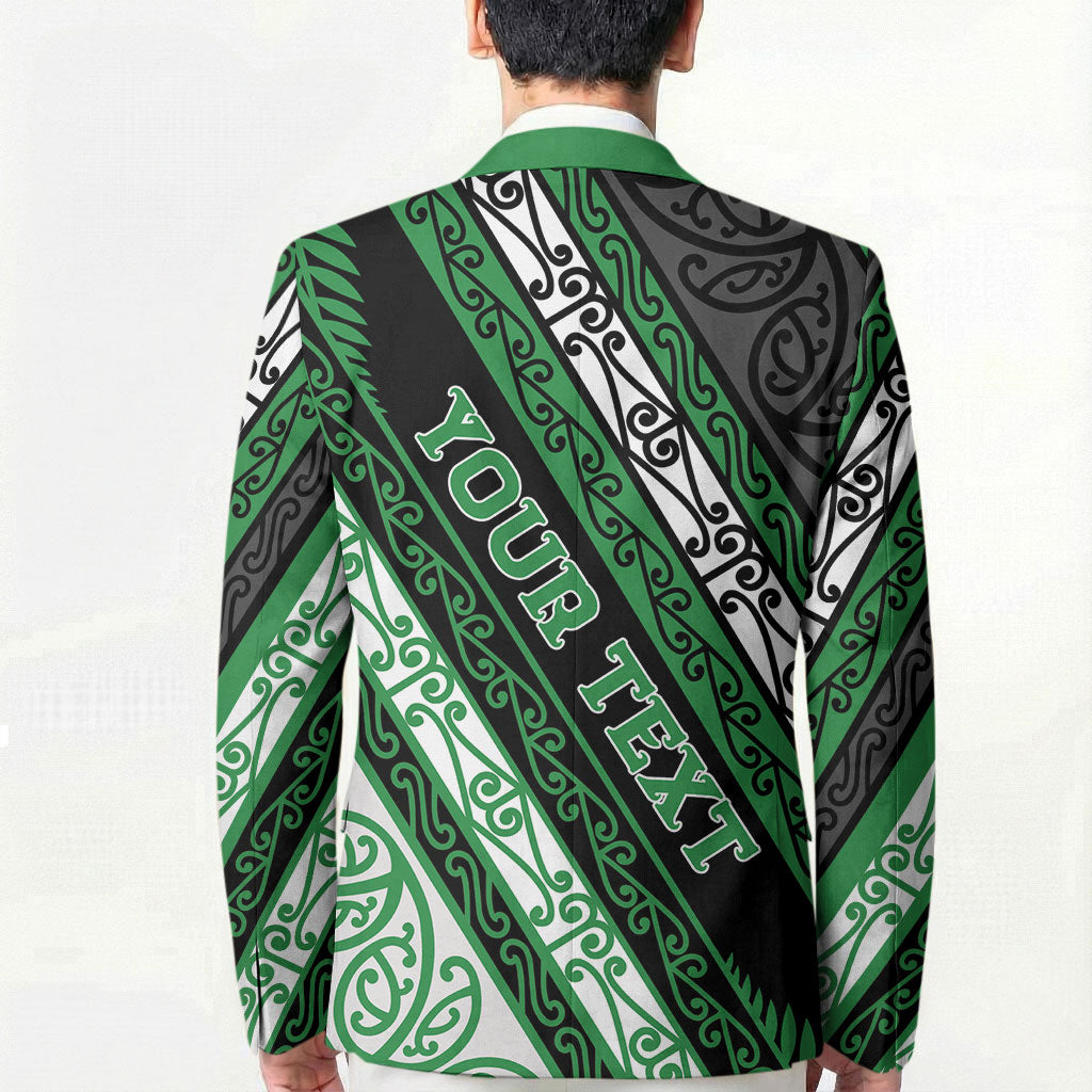Personalised Aotearoa Ngati Maniapoto Blazer New Zealand Maori Tribal Fern Pattern