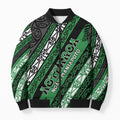 Personalised Aotearoa Ngati Maniapoto Bomber Puffer Jacket New Zealand Maori Tribal Fern Pattern