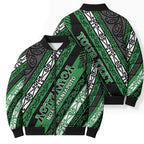 Personalised Aotearoa Ngati Maniapoto Bomber Puffer Jacket New Zealand Maori Tribal Fern Pattern