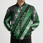 Personalised Aotearoa Ngati Maniapoto Bomber Puffer Jacket New Zealand Maori Tribal Fern Pattern