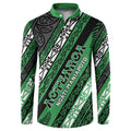 Personalised Aotearoa Ngati Maniapoto Button Sweatshirt New Zealand Maori Tribal Fern Pattern