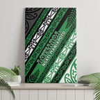 Aotearoa Ngati Maniapoto Canvas Wall Art New Zealand Maori Tribal Fern Pattern