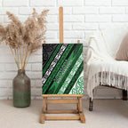 Aotearoa Ngati Maniapoto Canvas Wall Art New Zealand Maori Tribal Fern Pattern
