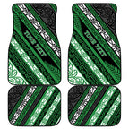Personalised Aotearoa Ngati Maniapoto Car Mats New Zealand Maori Tribal Fern Pattern