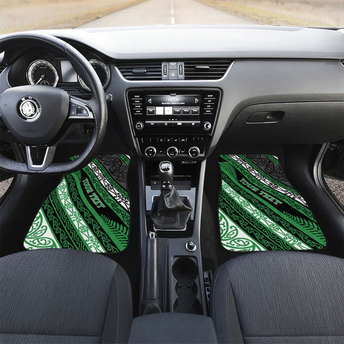 Personalised Aotearoa Ngati Maniapoto Car Mats New Zealand Maori Tribal Fern Pattern
