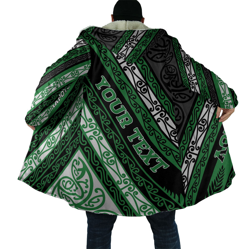 Personalised Aotearoa Ngati Maniapoto Cloak New Zealand Maori Tribal Fern Pattern