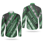 Personalised Aotearoa Ngati Maniapoto Couples Matching Off Shoulder Maxi Dress and Long Sleeve Button Shirt New Zealand Maori Tribal Fern Pattern