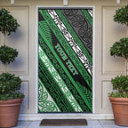 Personalised Aotearoa Ngati Maniapoto Door Cover New Zealand Maori Tribal Fern Pattern