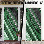 Personalised Aotearoa Ngati Maniapoto Door Cover New Zealand Maori Tribal Fern Pattern