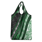 Aotearoa Ngati Maniapoto Grocery Bag New Zealand Maori Tribal Fern Pattern