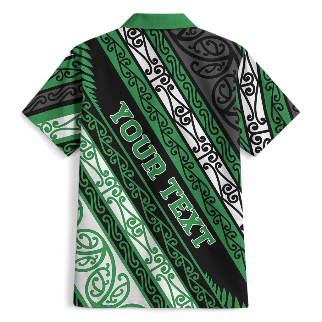 Personalised Aotearoa Ngati Maniapoto Hawaiian Shirt New Zealand Maori Tribal Fern Pattern