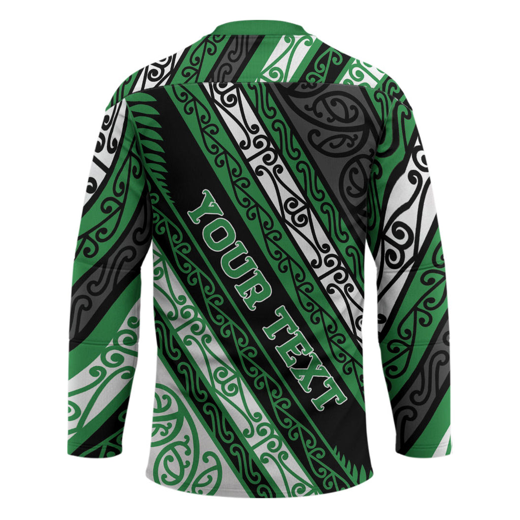 Personalised Aotearoa Ngati Maniapoto Hockey Jersey New Zealand Maori Tribal Fern Pattern