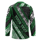 Personalised Aotearoa Ngati Maniapoto Hockey Jersey New Zealand Maori Tribal Fern Pattern
