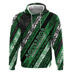 Personalised Aotearoa Ngati Maniapoto Hoodie New Zealand Maori Tribal Fern Pattern