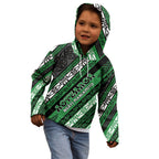 Personalised Aotearoa Ngati Maniapoto Kid Hoodie New Zealand Maori Tribal Fern Pattern