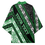 Personalised Aotearoa Ngati Maniapoto Kimono New Zealand Maori Tribal Fern Pattern