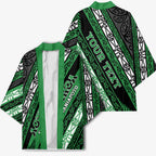 Personalised Aotearoa Ngati Maniapoto Kimono New Zealand Maori Tribal Fern Pattern