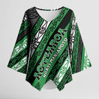 Personalised Aotearoa Ngati Maniapoto Kimono Sleeve Blouse New Zealand Maori Tribal Fern Pattern